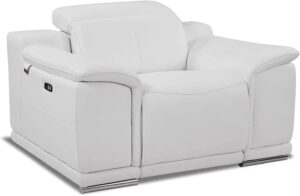 Blackjack Furniture Lorenzo Top Grain Italian Leather Power Reclining Chair