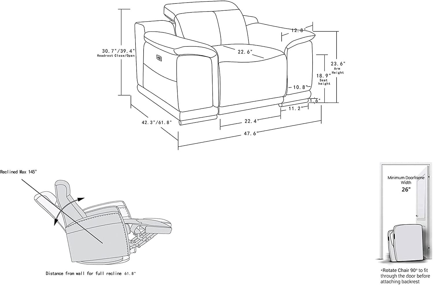 Our Take on the Blackjack Lorenzo: Luxe Italian Leather Recliner Power